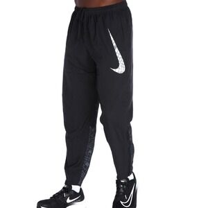 Nike Dri Fit Running Athletic Division Challenger Pants Black Zip Ankle Mens M